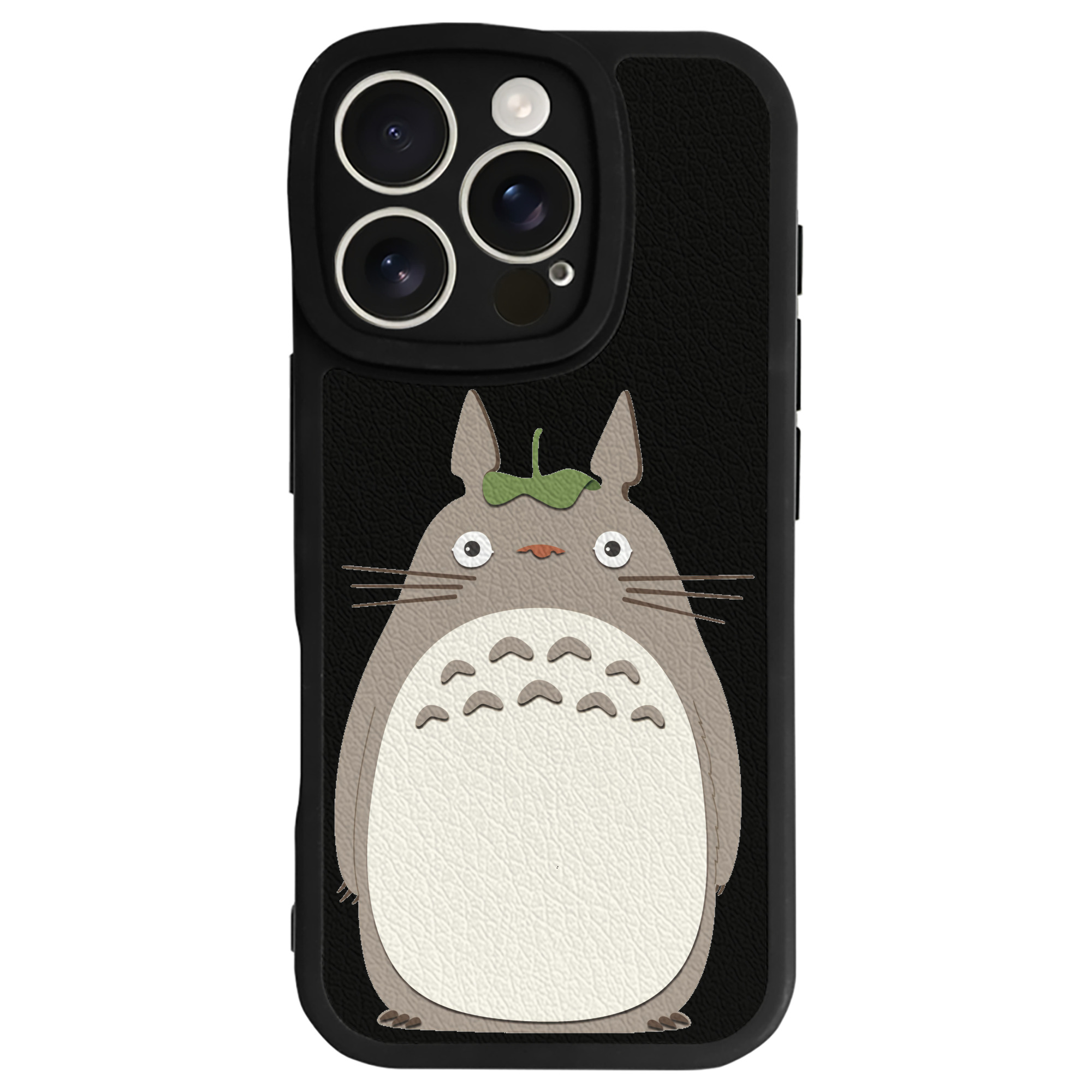 （画像用） となりのトトロ 草壁メイ 草壁サツキ My Neighbor Totoro Satsuki Kusakabe Mei Kusakabe 【iPhone 16シリーズ対応】シリコンスマホケース（レザー調） 材質：シリコン